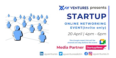 Hauptbild für Online Startup Networking Event (Invite Only) by AY Ventures