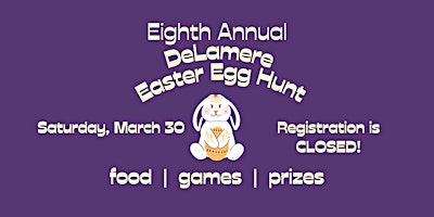 Imagem principal do evento Eighth Annual DeLamere Easter Egg Hunt