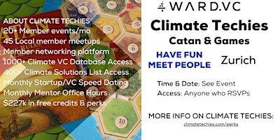 Climate Techies Zurich Catan & Board Games Monthly Meetup primary image