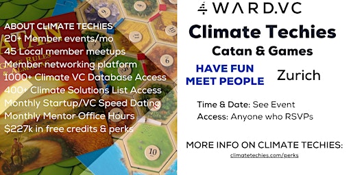 Imagen principal de Climate Techies Zurich Catan & Board Games Monthly Meetup