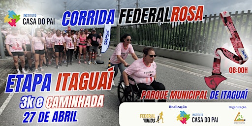 Imagen principal de Corrida Federal Rosa - Contra a Violência Doméstica Etapa Itaguaí