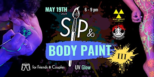 Imagem principal de Sip & Body Paint III - UV Glow (for Friends & Couples)