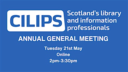 CILIP Scotland Annual General Meeting 2024