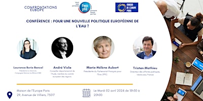 Conférence : pour une nouvelle politique européenne de l'eau ? primary image