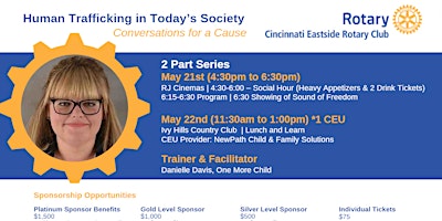 Imagem principal do evento 2024 Conversations for a Cause with Cincinnati Eastside Rotary Club