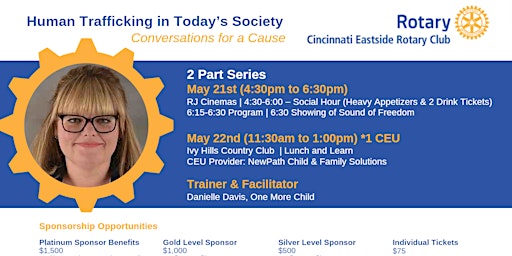 Imagem principal do evento 2024 Conversations for a Cause with Cincinnati Eastside Rotary Club