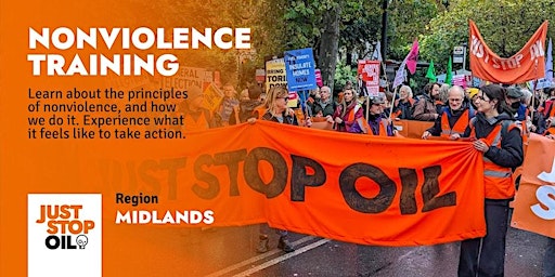 Primaire afbeelding van Just Stop Oil Nonviolent Action Training - Birmingham