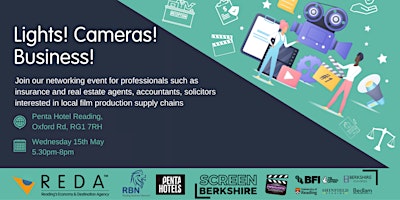 Imagem principal do evento Lights! Cameras! Business! Professionals into Reading's Screen Supply Chain