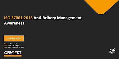 ISO 37001:2016 Anti-Bribery Management Awareness -₤130