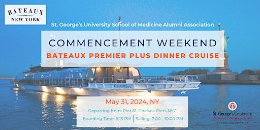 Image principale de St. George's University SOM Alumni Commencement Dinner Cruise in NYC!