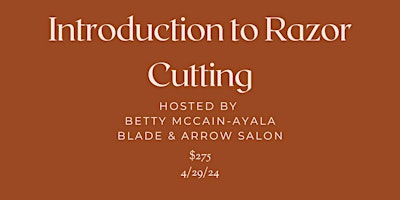 Straight Razor Cutting Class: Art of the Razor Hands On Introduction Class primary image