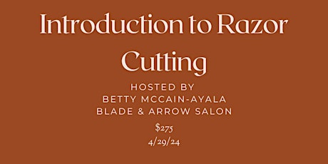 Straight Razor Cutting Class: Art of the Razor Hands On Introduction Class