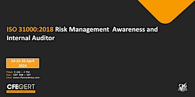 Hauptbild für ISO 31000:2018 Risk Management  Awareness and Internal Auditor-₤330