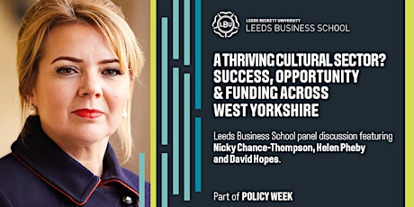 A thriving cultural sector? Success, opportunity & funding