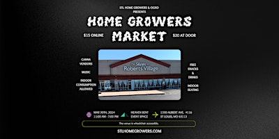 Imagem principal do evento STL Home Growers Market-Cannabis