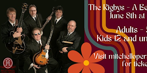 Imagem principal do evento The Rigbys - A Beatles Tribute Group!