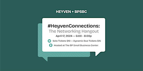 #HeyvenConnections: The Networking Hangout