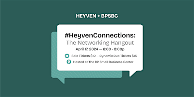 Primaire afbeelding van #HeyvenConnections: The Networking Hangout