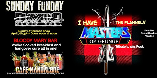 Primaire afbeelding van Sunday Early Show with MASTERS OF GRUNGE