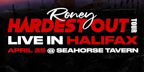 Roney performing live in Halifax 19+