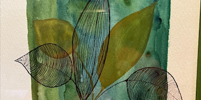 Imagem principal de Watercolor & Ink Abstract Botanical