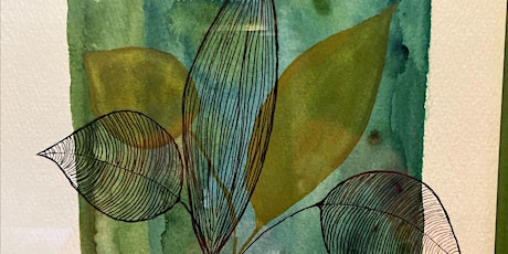 Watercolor & Ink Abstract Botanical