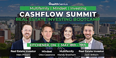 Image principale de Cashflow Summit Real Estate Investing Bootcamp (Kitchener ON) - [051824]