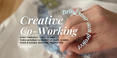 Imagem principal do evento Sip + Stitch - Monthly Creative Co-Working with artists Mandy and Sally
