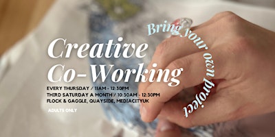 Primaire afbeelding van Sip + Stitch - Monthly Creative Co-Working with artists Mandy and Sally