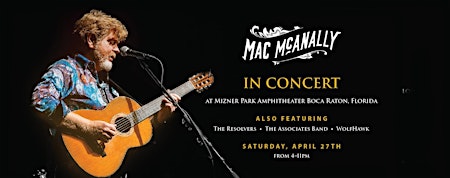 Image principale de Mac McAnally LIVE in Boca Raton!!!