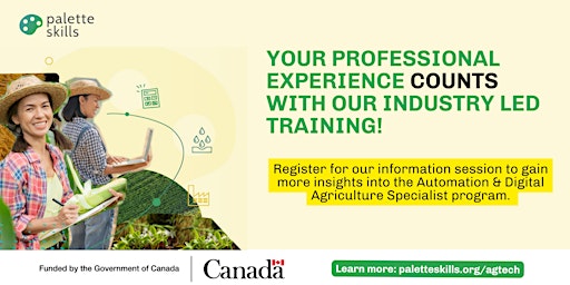 Discover the Automation & Digital Agriculture Program  by Palette Skills primary image