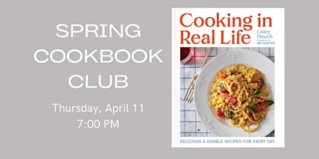Spring Cookbook Club: Cooking in Real Life