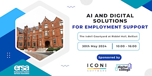 Imagem principal do evento AI and Digital Solutions for Employment Support