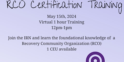 Hauptbild für RCO Certification Free Virtual Training