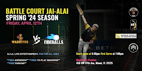 Hauptbild für Battle Court Jai-Alai: Warriors v. Fireballs!