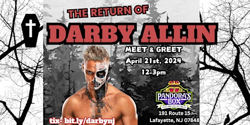 Primaire afbeelding van Darby Allin Meet & Greet at Pandora's Box Toys & Collectibles