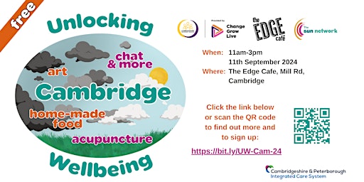 Imagem principal do evento Unlocking Wellbeing Cambridge