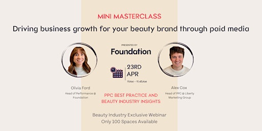 Primaire afbeelding van Driving business growth for your beauty brand through paid media