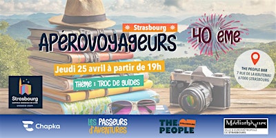 Imagem principal do evento ApéroVoyageurs Strasbourg #40 : Troc aux guides de voyage !