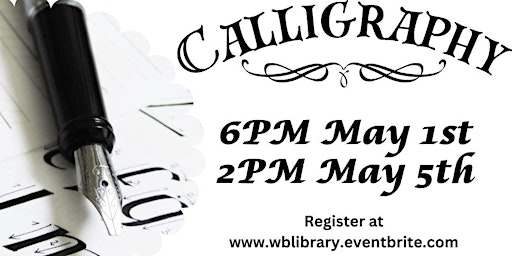 Imagen principal de DIY Wednesday-Calligraphy( Adult Program)