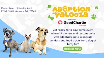 Image principale de Adoption Palooza 2024 presented by GoodCharlie