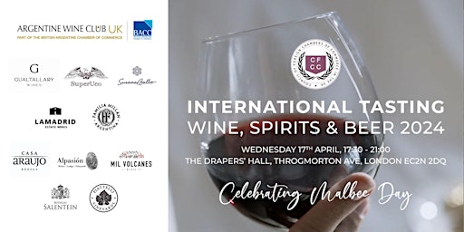 Imagem principal de CFCC’s International Tasting: Wine, Spirits & Beer