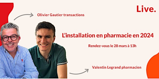 Primaire afbeelding van L'installation en pharmacie : regards croisés pharmacien / transactionnaire