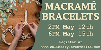 DIY Sunday- Macrame Bracelet(Adult) primary image