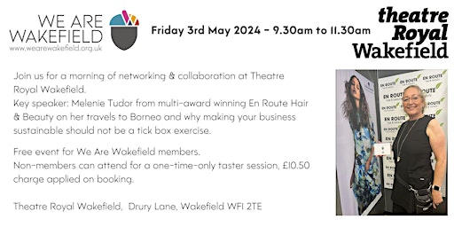 Immagine principale di WAW First  Friday Networking 3rd May  - Theatre Royal Wakefield 