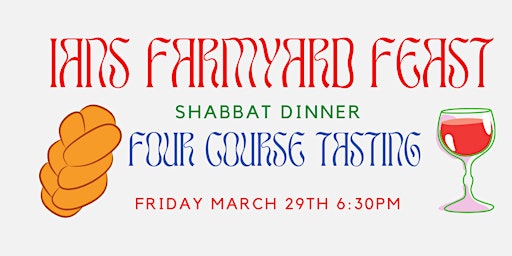 Primaire afbeelding van Ian’s Farmyard Feast Shabbat Dinner