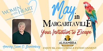 Primaire afbeelding van "May in Margaritaville."  Your invitation to escape.