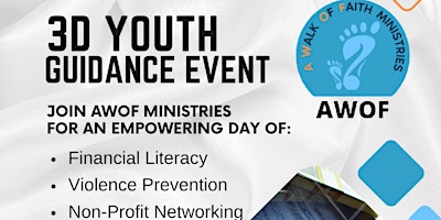 Primaire afbeelding van DEBRA D DAVIS-3D YOUTH GUIDANCE PROGRAM  - YOUTH EVENT