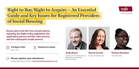 Right to Buy/Right to Acquire – An Essential Guide for Registered Providers