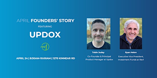 Immagine principale di April Founders' Story featuring Updox 